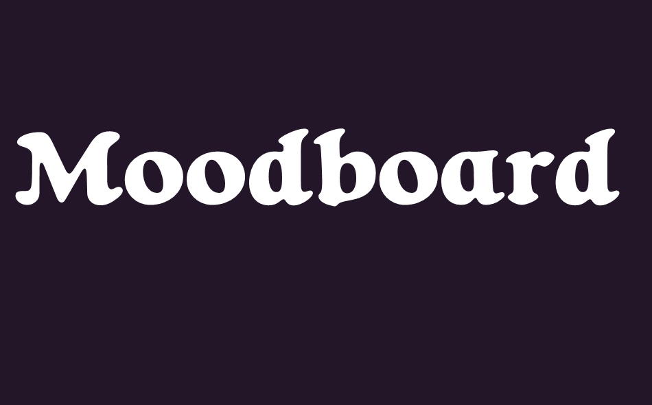 Moodboard font big