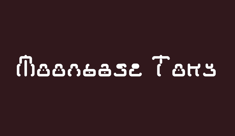 Moonbase Tokyo font big