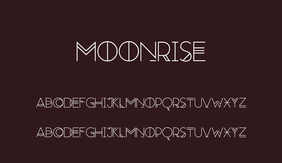 Moonrise font