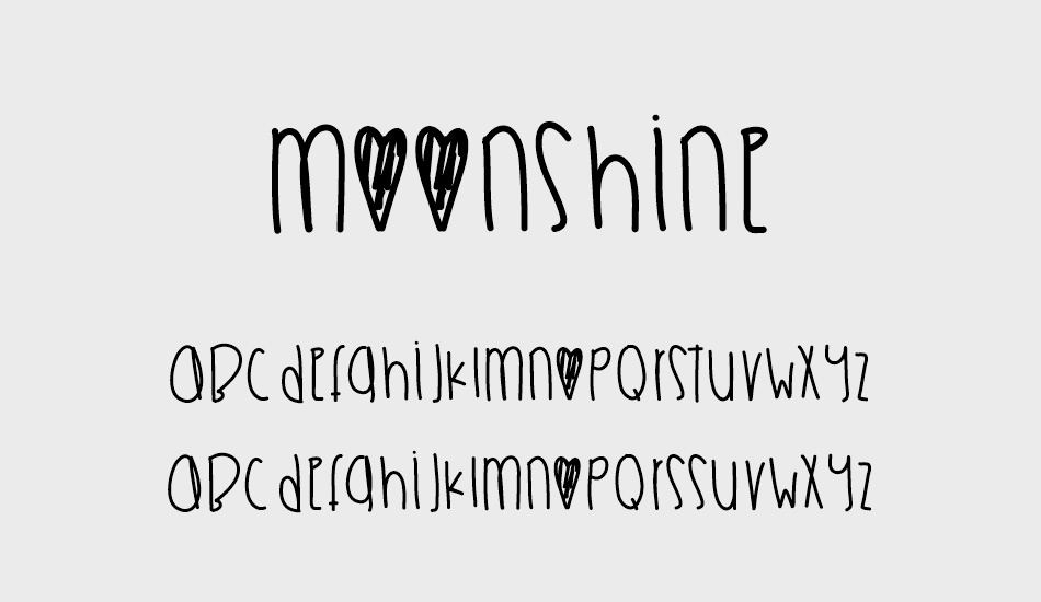 Moonshine font