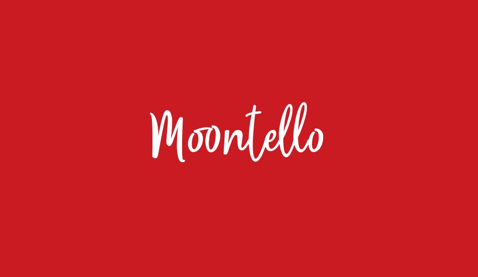 Moontello Demo font big