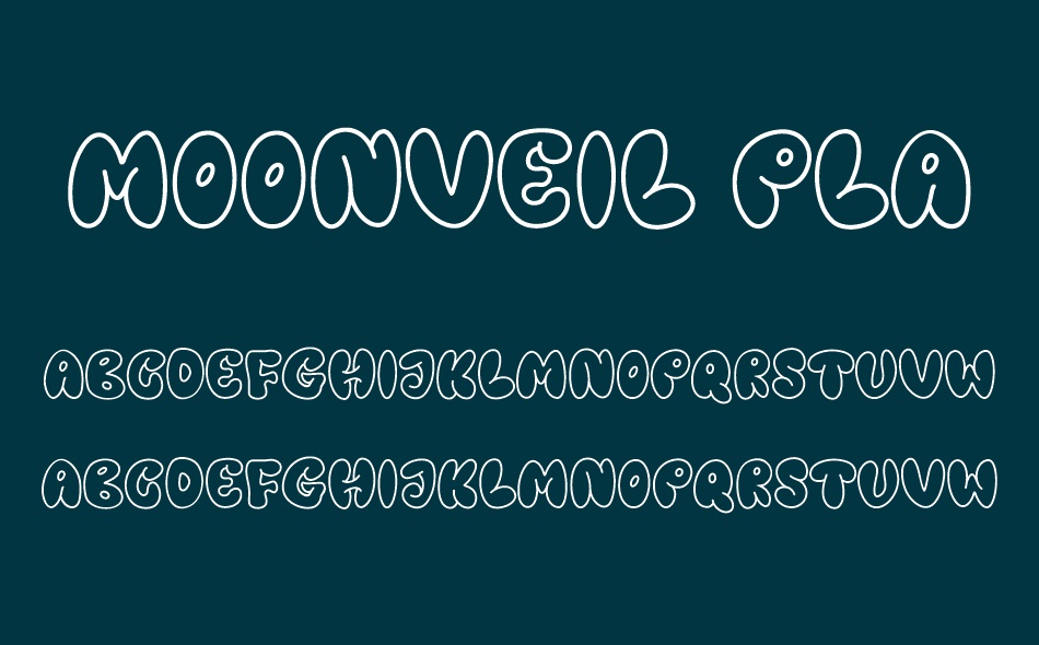 Moonveil Playful font