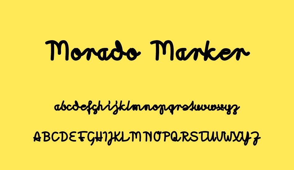 Morado Marker font