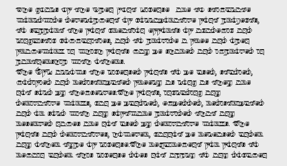 Morbid Fixation font 1