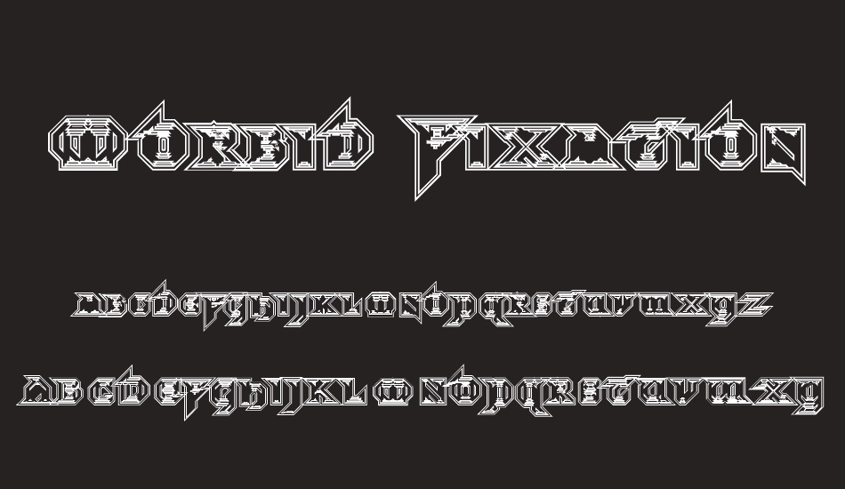 Morbid Fixation font