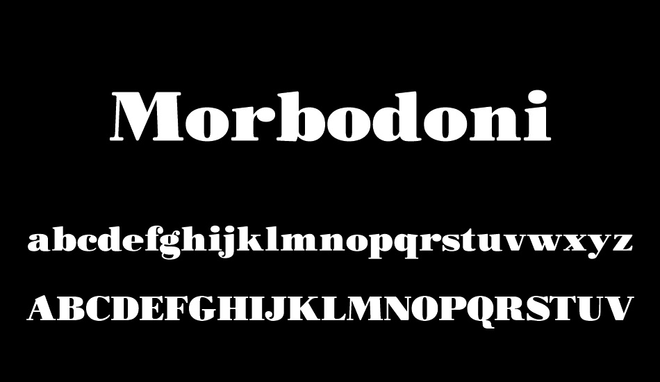 morbodoni font