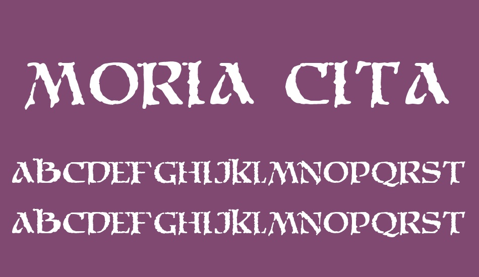Moria Citadel font