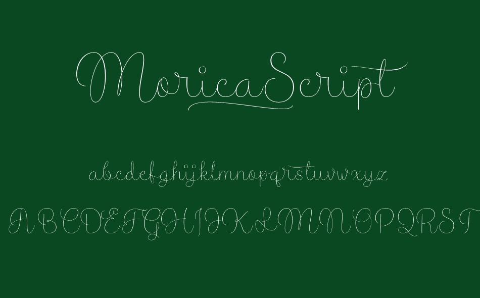 Morica Script font