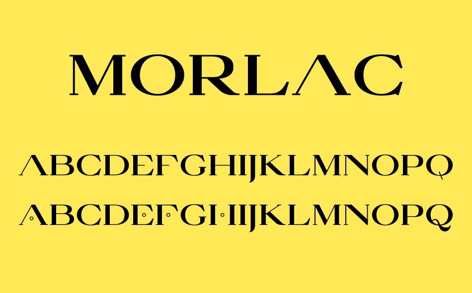 Morlac font