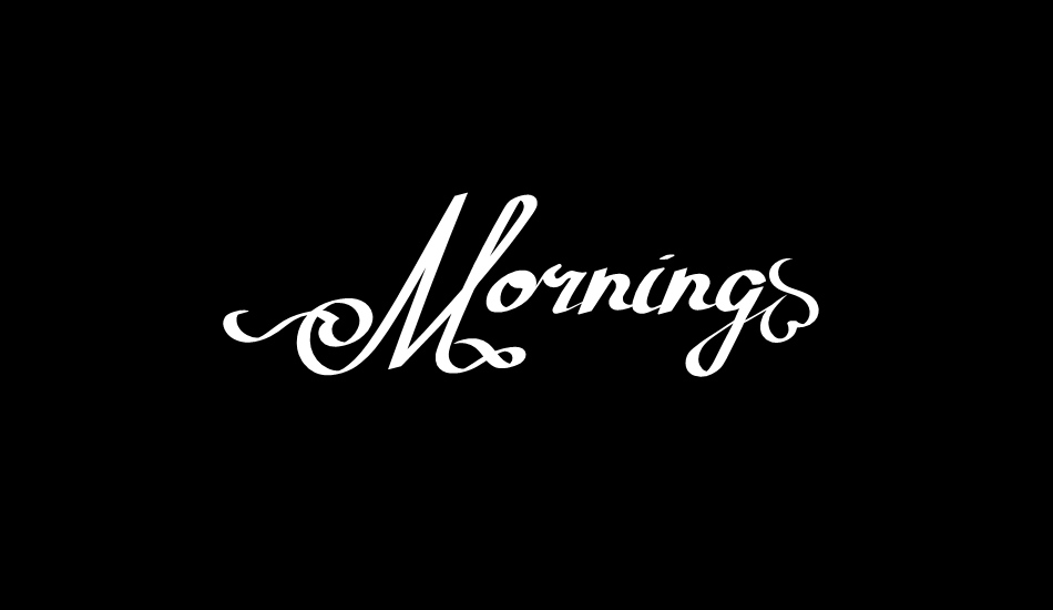 Morning font big