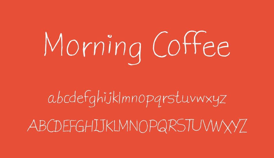 Morning Coffee font