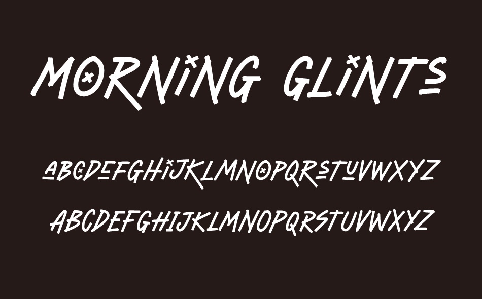 Morning Glints font