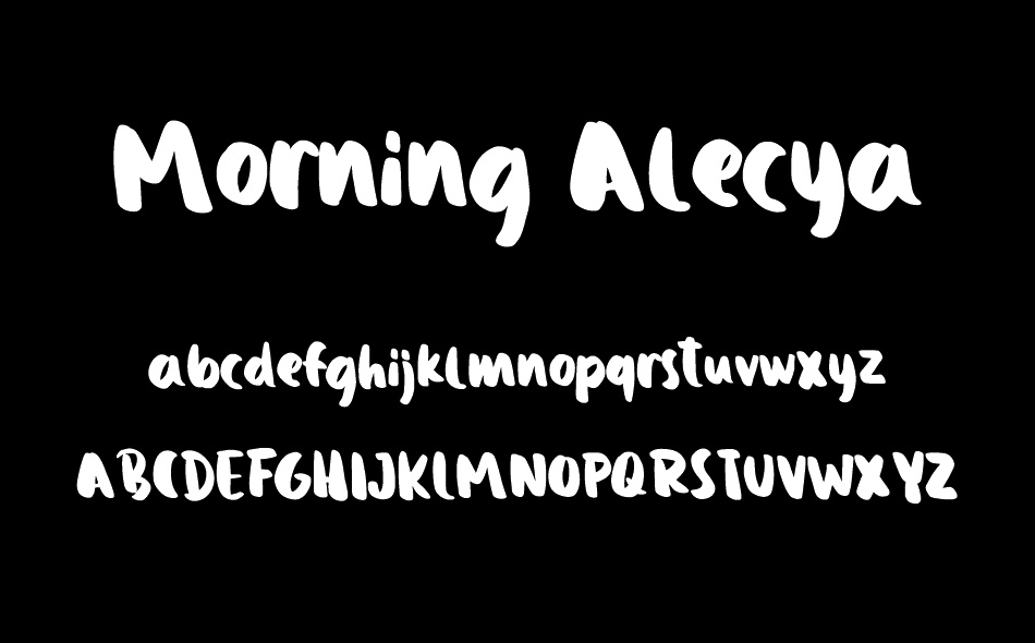 Morning Alecya font