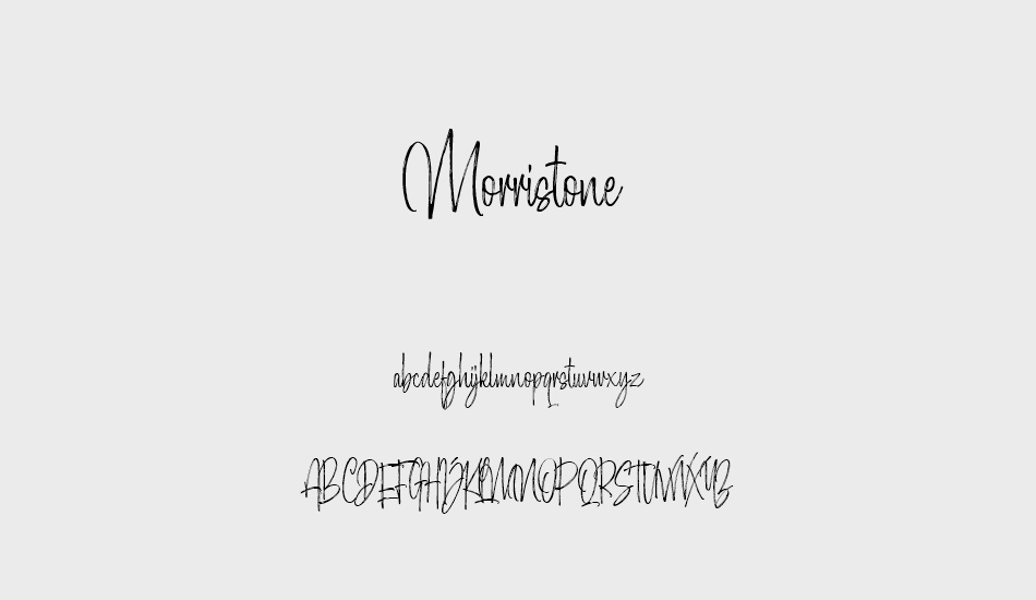 Morristone Demo font