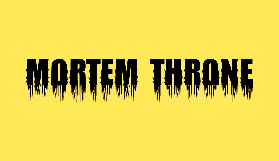 Mortem Throne font big