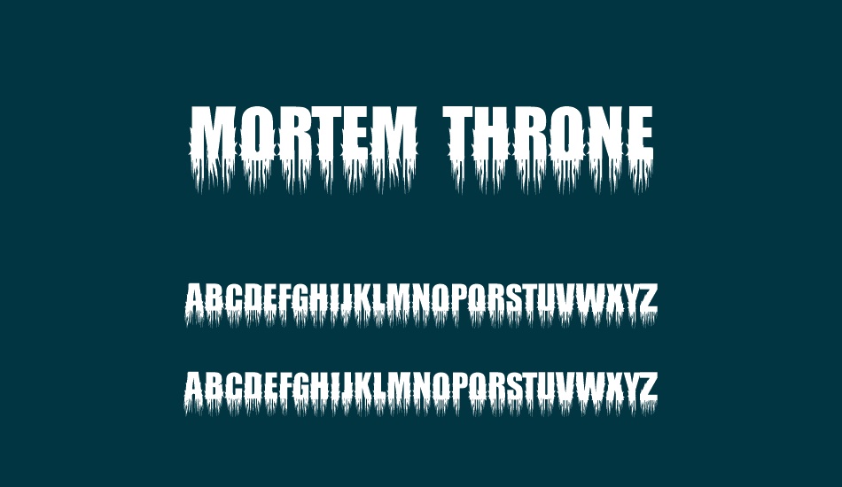 Mortem Throne font