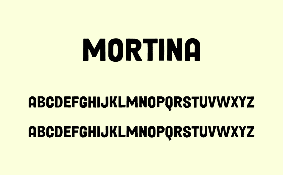 Mortina font