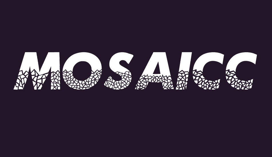 MosaicCaps font big