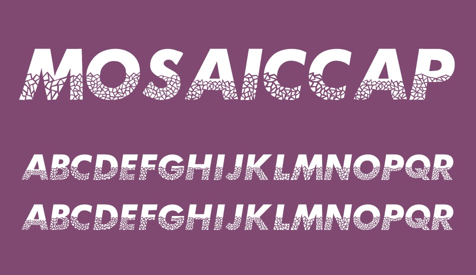 MosaicCaps font