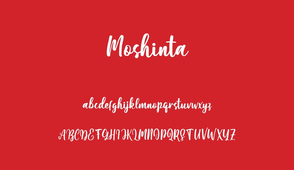 Moshinta font