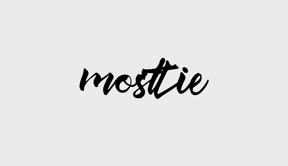 mosttie font big