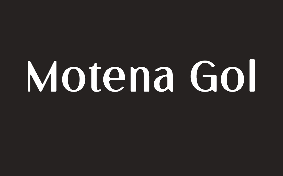 Motena Golden font big