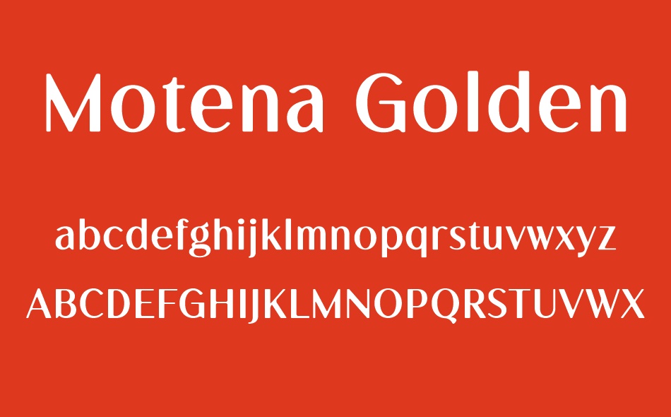 Motena Golden font