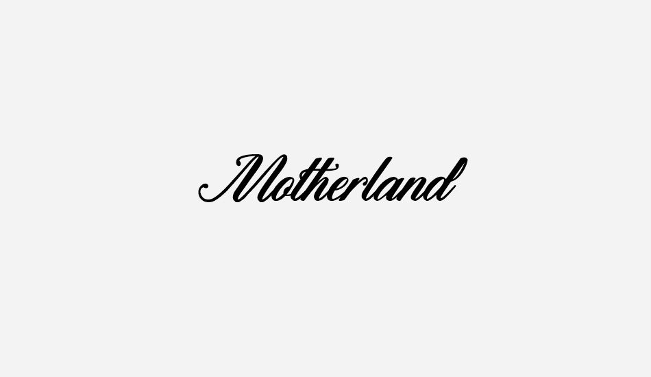 Motherland font big