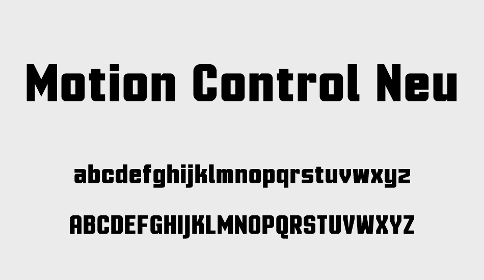 Motion Control Neue Lite font