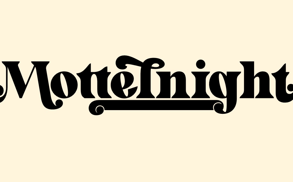 Mottelnight font big