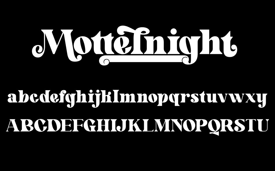 Mottelnight font