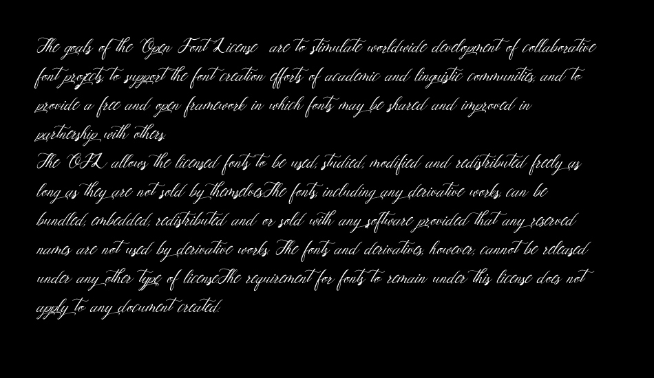 Mottingham Elegant Calligraphy font 1