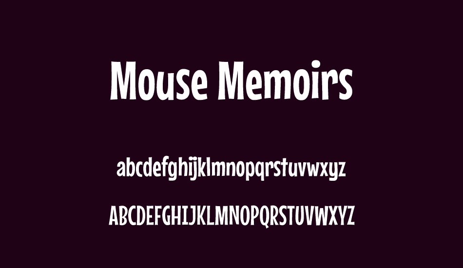 Mouse Memoirs font