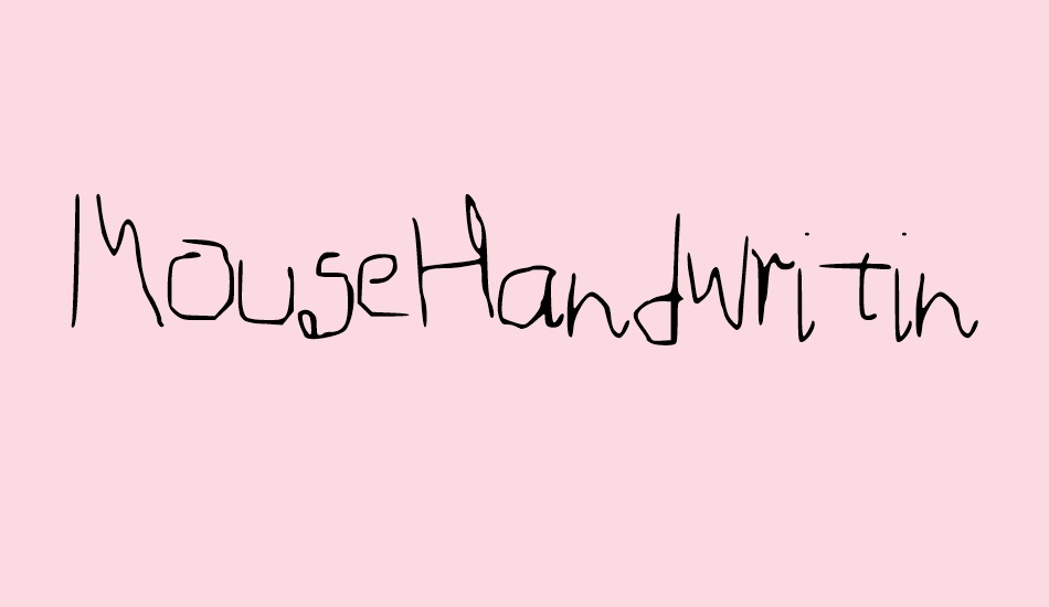 MouseHandwriting font big