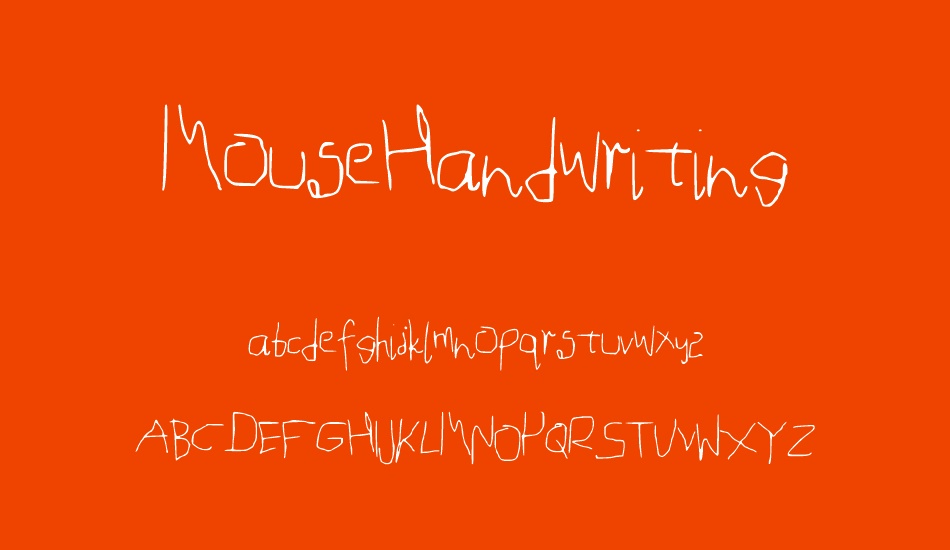MouseHandwriting font