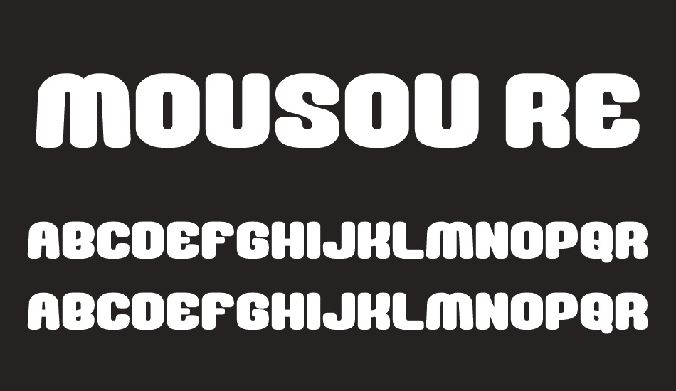 Mousou Record__G font