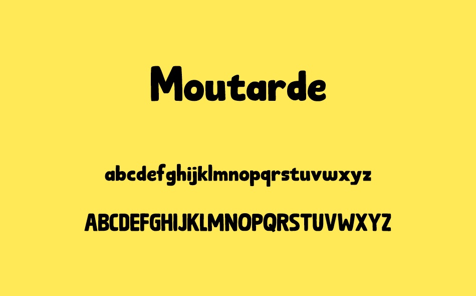 Moutarde font