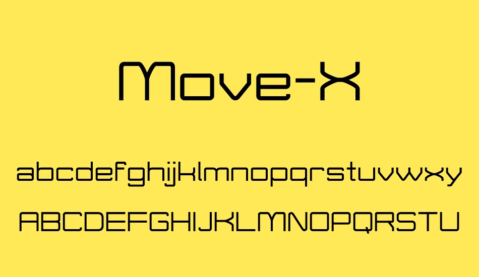 Move-X font