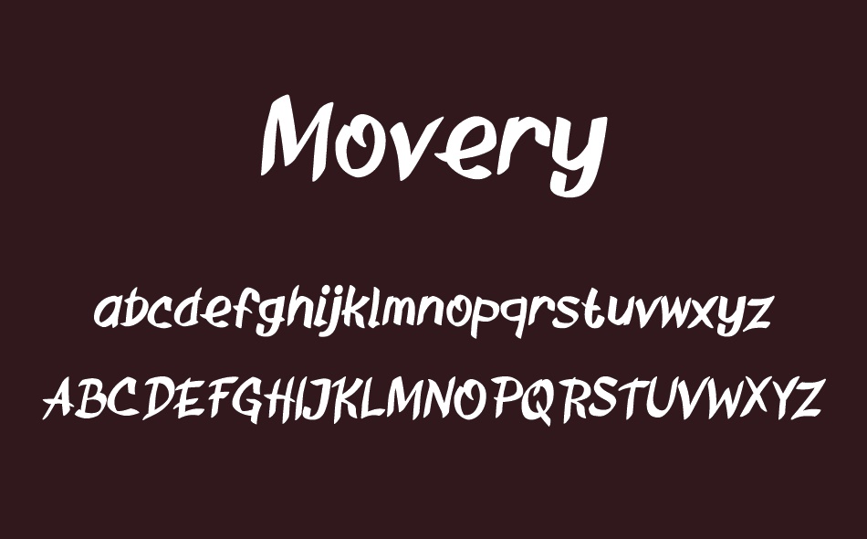Movery font