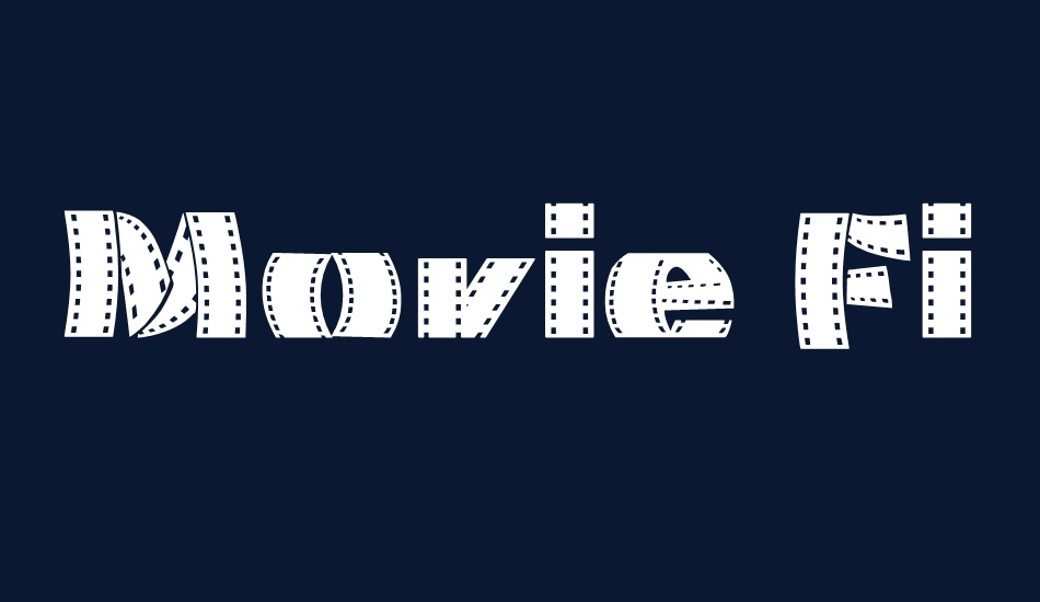 Movie Filmstrip font big