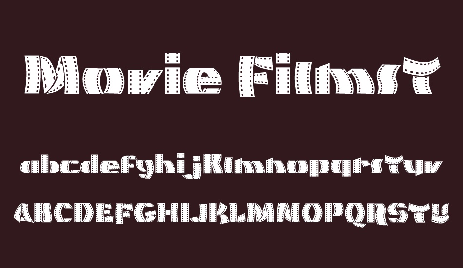 Movie Filmstrip font