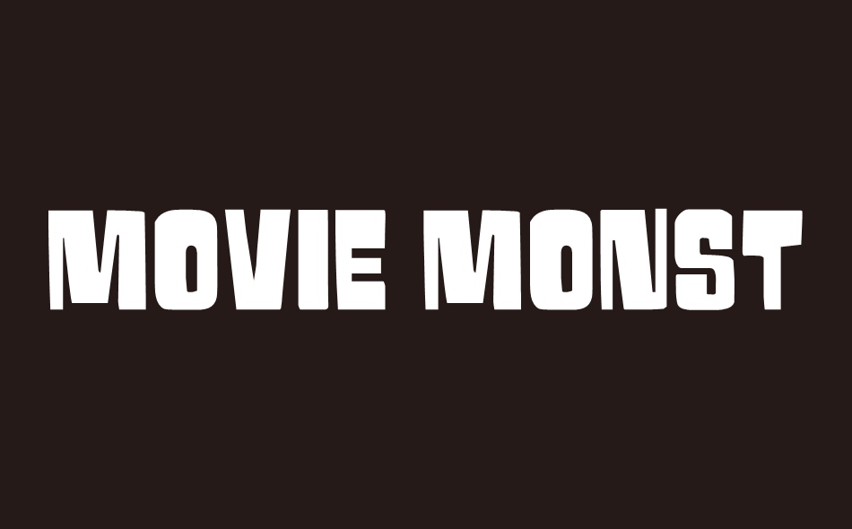 Movie Monster font big