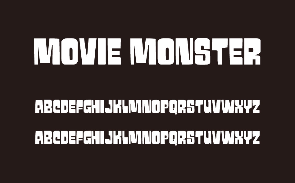 Movie Monster font