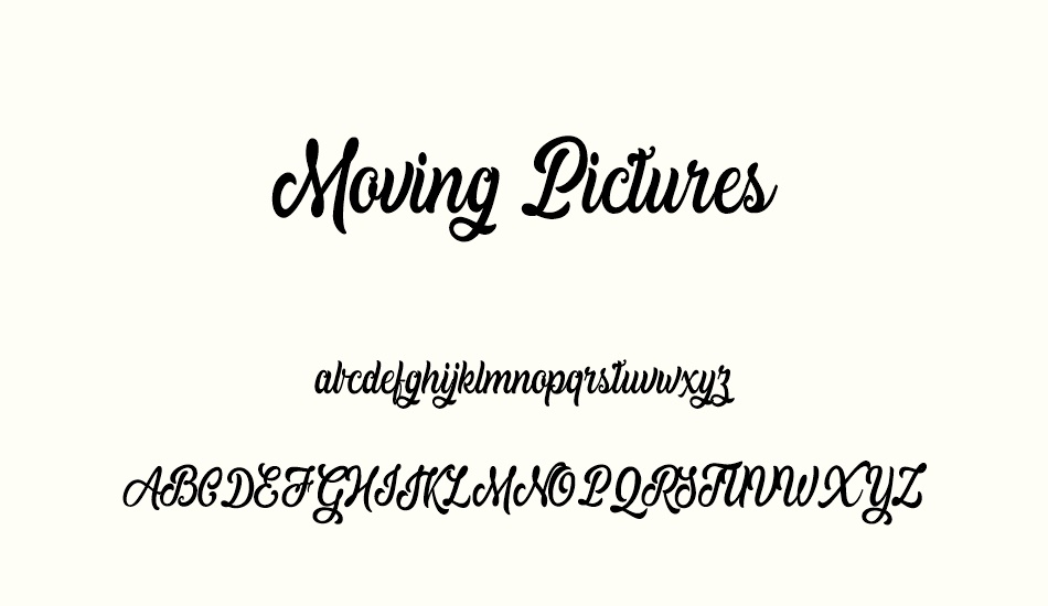 moving-pictures-personal-use font