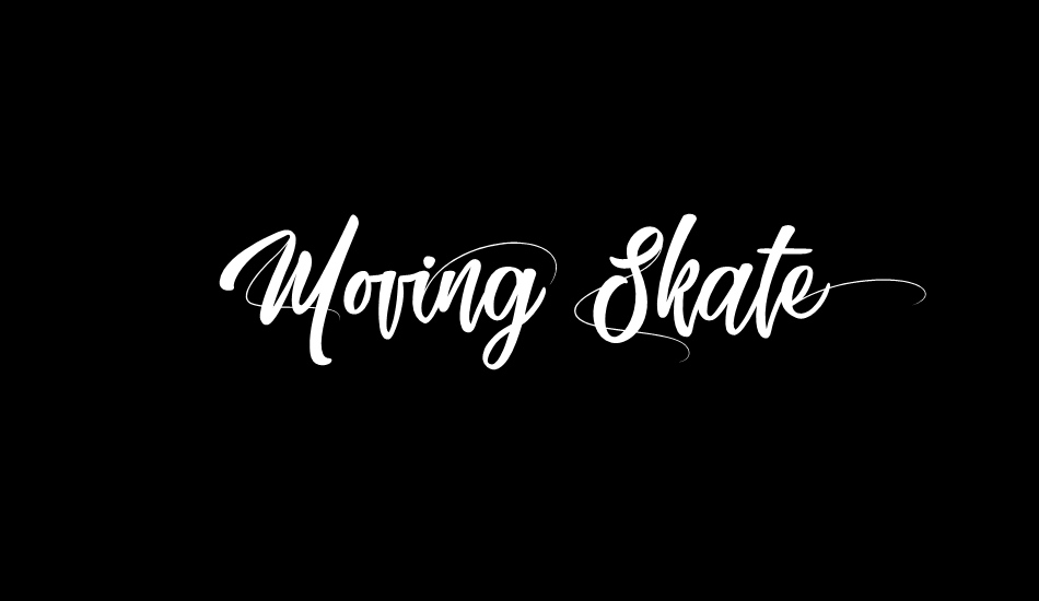 Moving Skate font big