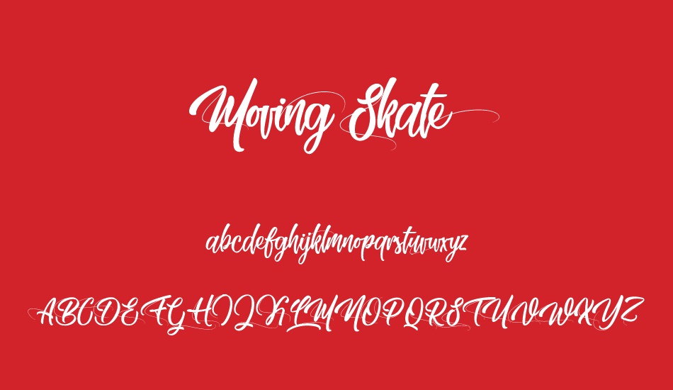 Moving Skate font