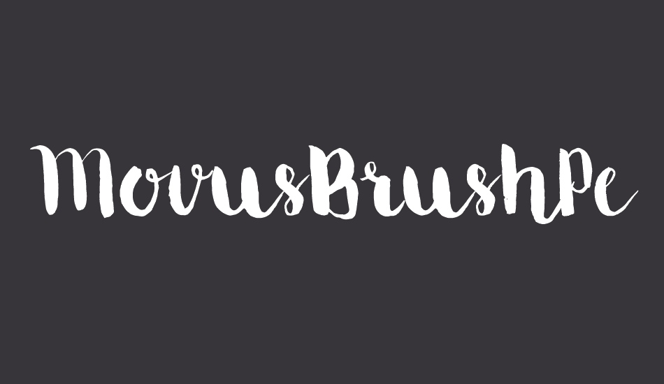 MovusBrushPen font big