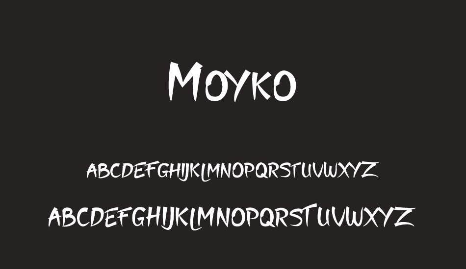 Moyko font