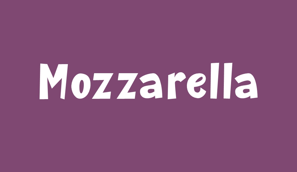 Mozzarella font big