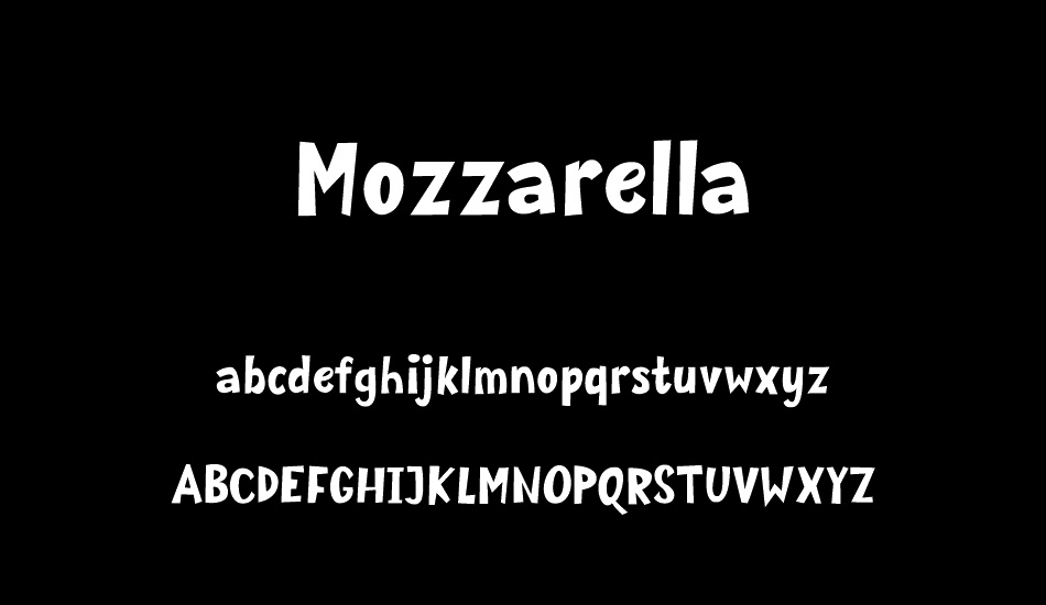 Mozzarella font